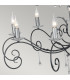 Amarilli 15 Light Candle Pendant Black Silver-4