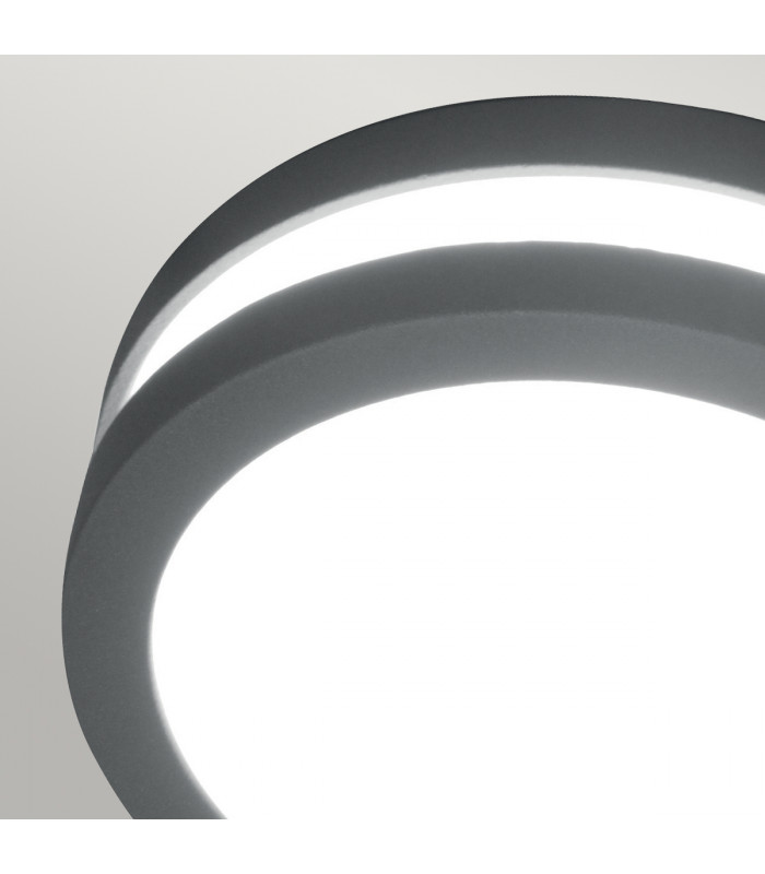 Ano 1 Light Outdoor Wall / Ceiling Lantern Light Graphite IP54-3