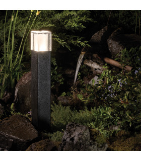 Arendal Outdoor Large Bollard Black IP65 E27-2