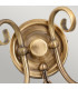 Artisan 2 Light Indoor Candle Wall Light Aged Brass E14-2