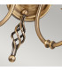 Artisan 2 Light Indoor Candle Wall Light Aged Brass E14-3