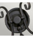 Artisan 2 Light Indoor Candle Wall Light Black E14-2