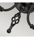 Artisan 2 Light Indoor Candle Wall Light Black E14-3