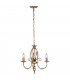 Artisan Chandelier 3 Light Aged Brass Finish E14-1