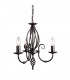 Artisan Chandelier 3 Light Black Finish E14-1