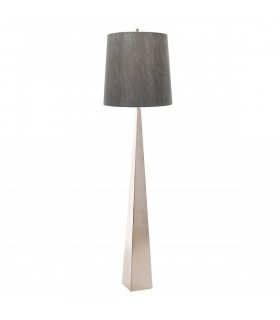 Ascent 1 Light Floor Lamp Polished Nickel E27-1