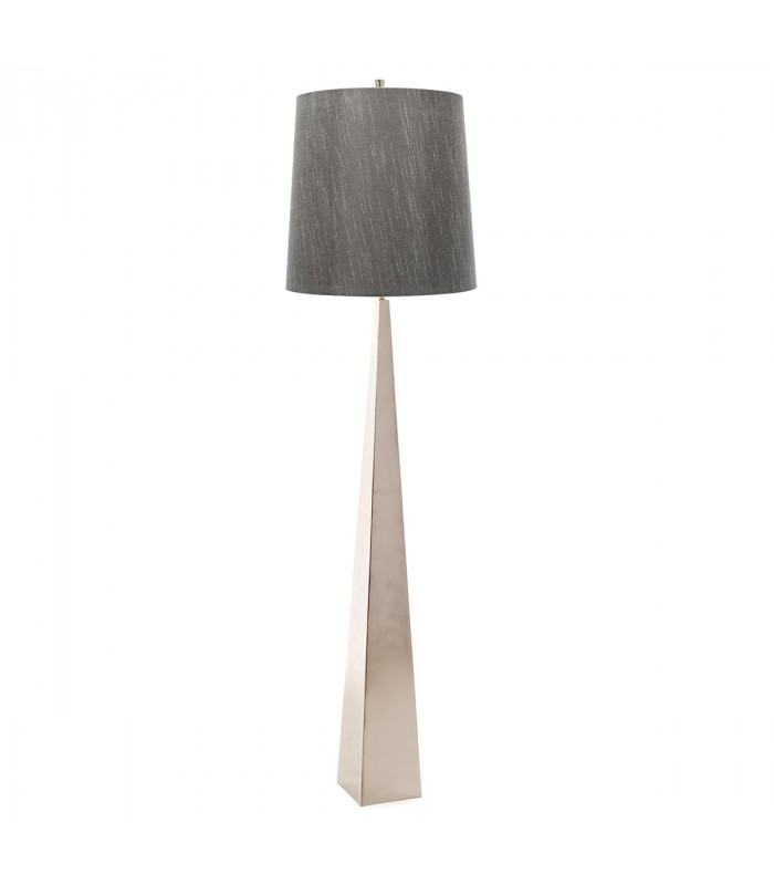 Ascent 1 Light Floor Lamp Polished Nickel E27-1