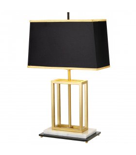 Atlas 1 Light Table Lamp Brushed Brass E27-1
