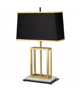 Atlas 1 Light Table Lamp Brushed Brass E27-2