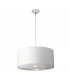Balance 1 Light Round Ceiling Pendant White Nickel E27-1