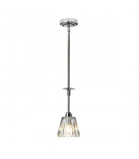 Agatha 1 Light Ceiling Pendant Light Polished Chrome IP44 G9-1