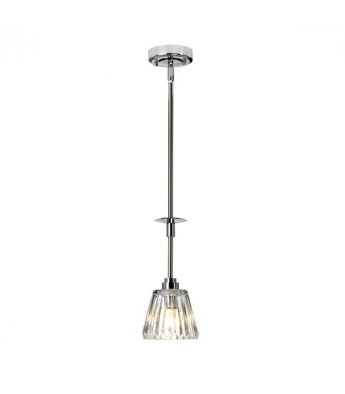 Agatha 1 Light Ceiling Pendant Light Polished Chrome IP44 G9-1