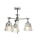 Agatha 3 Light Multi Arm Ceiling Pendant Light Polished Chrome IP44 G9-1