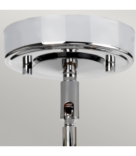 Agatha 3 Light Multi Arm Ceiling Pendant Light Polished Chrome IP44 G9-2