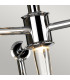 Agatha 3 Light Multi Arm Ceiling Pendant Light Polished Chrome IP44 G9-3