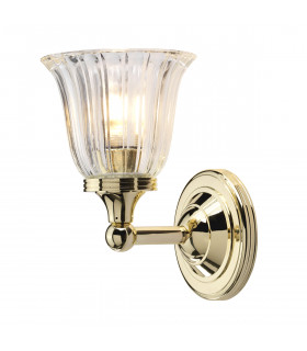 Austen 1 Light Bathroom Wall Light Polished Brass IP44 G9-1