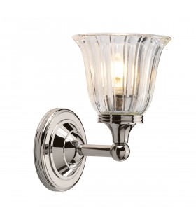 Austen 1 Light Bathroom Wall Light Polished Nickel IP44 G9-1