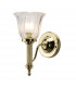 Carroll 1 Light Bathroom Wall Light Polished Brass IP44 G9-1