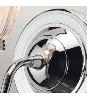 Carroll 1 Light Bathroom Wall Light Polished Chrome IP44 G9-2