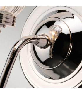 Carroll 1 Light Bathroom Wall Light Polished Nickel IP44 G9-2