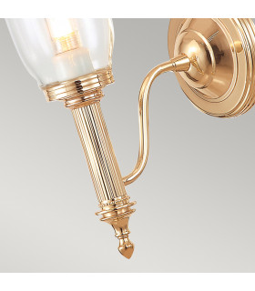 Carroll Classic 1 Light Wall Light Rose Gold IP44-2