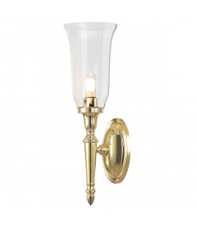 Dryden 1 Light Bathroom Wall Light Polished Brass IP44 G9-1