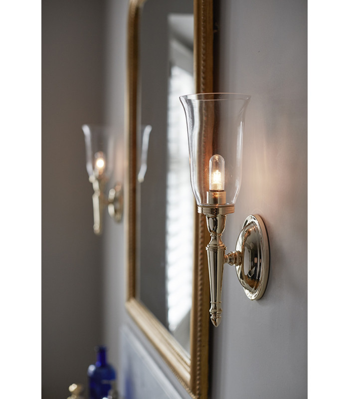 Dryden 1 Light Bathroom Wall Light Polished Brass IP44 G9-3