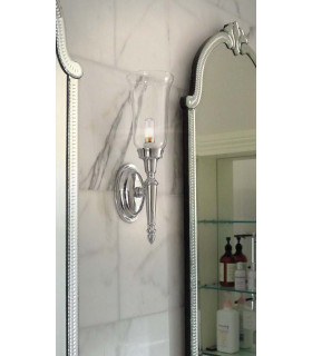 Dryden 1 Light Bathroom Wall Light Polished Nickel IP44 G9-2