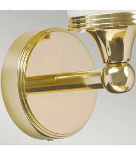 Eliot 1 Light Bathroom Wall Light Polished Brass IP44 G9-2