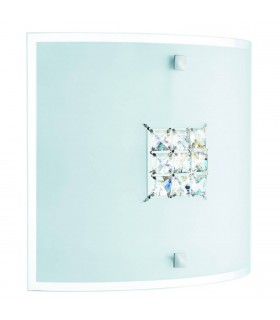 Indoor Flush Wall 2 Light Crystal with Crystals, E27 - 1