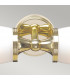 Eliot 2 Light Bathroom Twin Wall Light Polished Brass IP44 G9-2