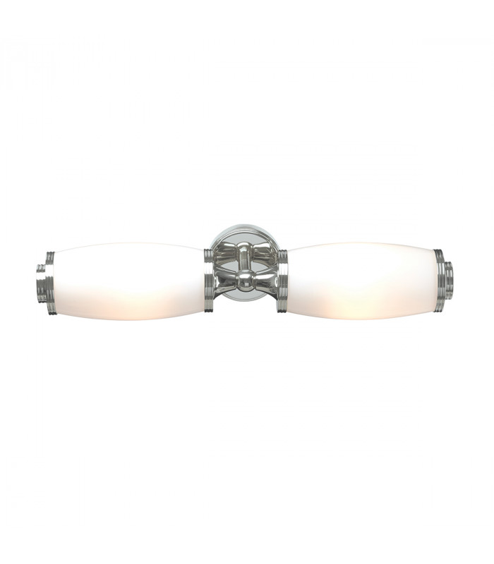 Eliot 2 Light Bathroom Twin Wall Light Polished Chrome IP44 G9-1