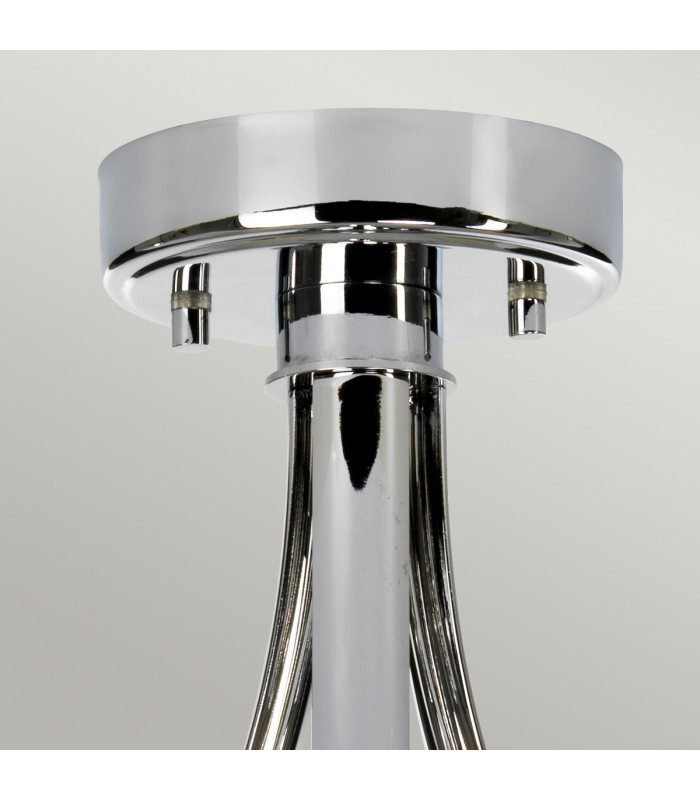 Falmouth 3 Light Semi Flush Bathroom Ceiling Light Polished Chrome IP44 G9-2
