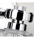 Gunnislake 1 Light Wall Light Polished Chrome Glass Shade IP44 G9-3