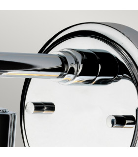 Morvah 1 Light Outdoor Wall Light Polished Chrome IP44 E27-2