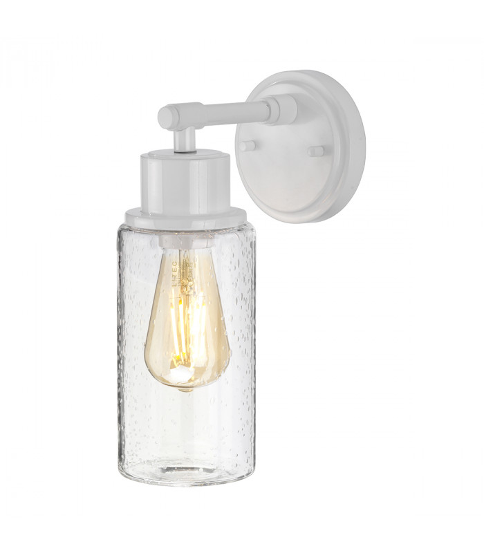 Morvah 1 Light Outdoor Wall Light White IP44 E27-1