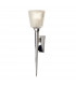 Verity 1 Light Wall Light Polished Chrome Glass Shade G9-1