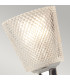 Verity 1 Light Wall Light Polished Chrome Glass Shade G9-3