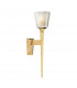 Verity 1 Light Wall Light Polished Gold Glass Shade G9-1