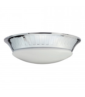 Whitby LED Bathroom Flush Mount Ceiling Light Polished Chrome