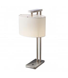 Belmont 1 Light Table Lamp Brushed Nickel E27