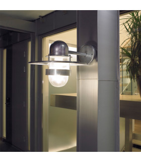 Bergen 1 Light Outdoor Fisherman Dome Wall Lantern Light Galvanised IP55 E27-3