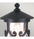 Hereford 1 Light Outdoor Pedestal Light Black E27-2