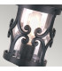 Hereford 1 Light Outdoor Pedestal Light Black E27-3
