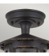 Hereford 1 Light Outdoor Ceiling Lantern Black E27-2
