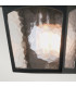 York 1 Light Outdoor Flush Ceiling Lantern Black E27-3