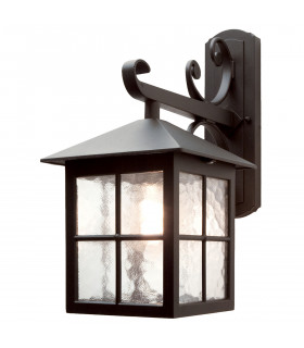 Winchester 1 Light Outdoor Wall Lantern Light Black IP43 E27-1