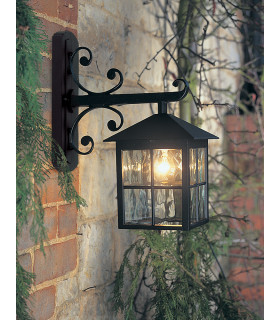 Winchester 1 Light Outdoor Wall Lantern Light Black IP43 E27-2