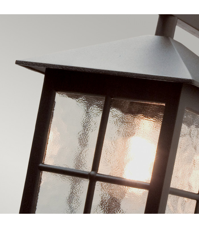 Winchester 1 Light Outdoor Wall Lantern Light Black IP43 E27-4