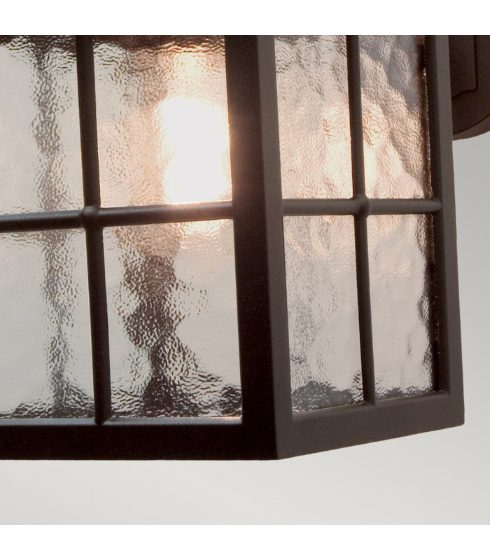 Winchester 1 Light Outdoor Wall Lantern Light Black IP43 E27-5